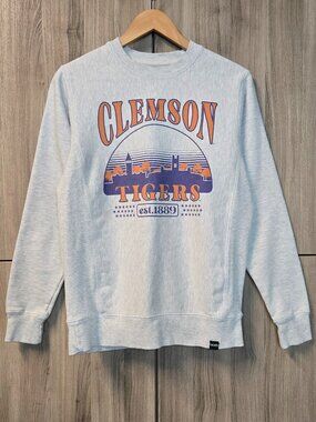 Vintage Clemson Tigers Sweatshirt Unisex Soft Campus Sunset College Football XS